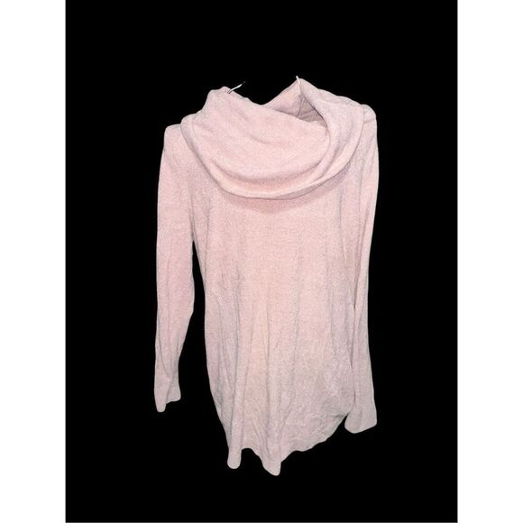 Beautiful Barefoot Dreams Cozychic Ultralite Cowl Neck Sweater Women's Large Pin - Picture 1 of 8